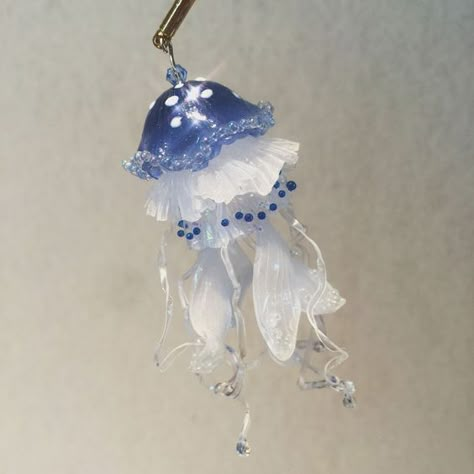 Jellyfish Earrings, Magical Jewelry, Blue Gift, Earrings Blue, Fantasy Jewelry, Character Outfits, Pretty Jewellery, Cool Items, Jellyfish