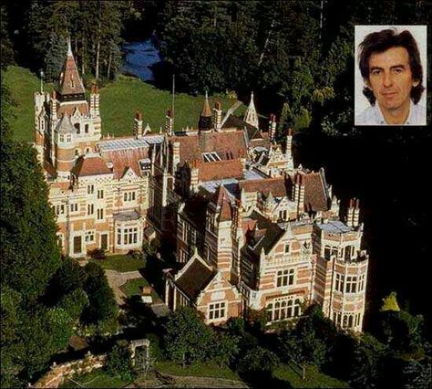 George Harrison estate, Friar Park George Harrison House, Beatles Collection, Friar Park, Beatles George Harrison, Beatles George, Henley On Thames, Famous Houses, Castle Mansion, Beatles Pictures