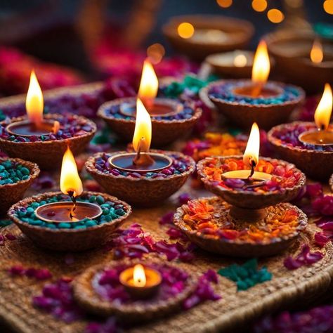 Looking for easy and affordable ways to decorate your home with diyas for Diwali 2023? diwali decoration at home| colourful diyas idea|diwali 2023 whishes Diyas For Diwali, Floating Flower Arrangements, Minimalist Holiday Decor, Diya Decoration Ideas, Floating Candle Centerpieces, Diwali Decorations At Home, Bamboo Decor, Diy Diwali Decorations, Home 2023