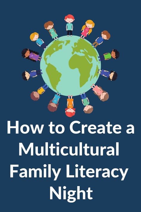 Create a multicultural family literacy night with these tips and resources. #education #multicultural #familyliteacynight #familyliteracy #literacy #parentinvolvement #GrowingBookbyBook #ece #familynights via @growingbbb School Family Night Ideas, Literacy Night Themes, Parent Engagement Ideas, Family Literacy Night Activities, Literacy Night Activities, Morning Meeting Ideas, Multicultural Family, Family Night Activities, Family Literacy Night