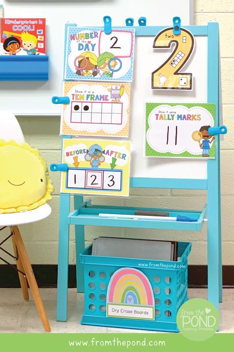 Preschool Classroom Setup, Number Of The Day, Preschool Rooms, Kindergarten Classroom Decor, Preschool Circle Time, Prek Classroom, From The Pond, Preschool Classroom Decor, Prek Math