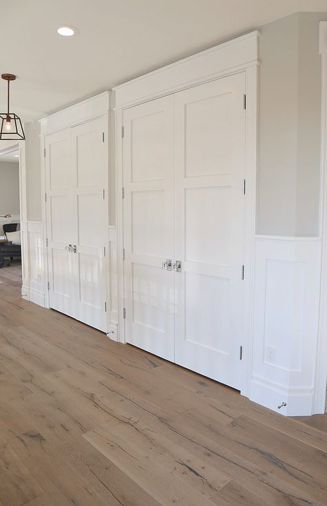 Trim and door color is Benjamin Moore Super White Paint For Interior Doors, White Trim Paint, Interior Door Color, Benjamin Moore Super White, Doors And Trim, Interior Door Colors, White Interior Doors, Painting Trim White, Trim Paint Color