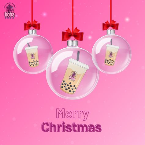 Wishing you a Christmas filled with love, laughter, and festive cheer! 🎅🎁 #BobaBubble #merrychristmas Christmas Boba Tea, Pink Boba Wallpaper, Anime Drinking Boba, Drinking Boba Drawing, Boba Tea Poster Design, Kylie Cantrall, Bubble Tea, With Love, Merry Christmas