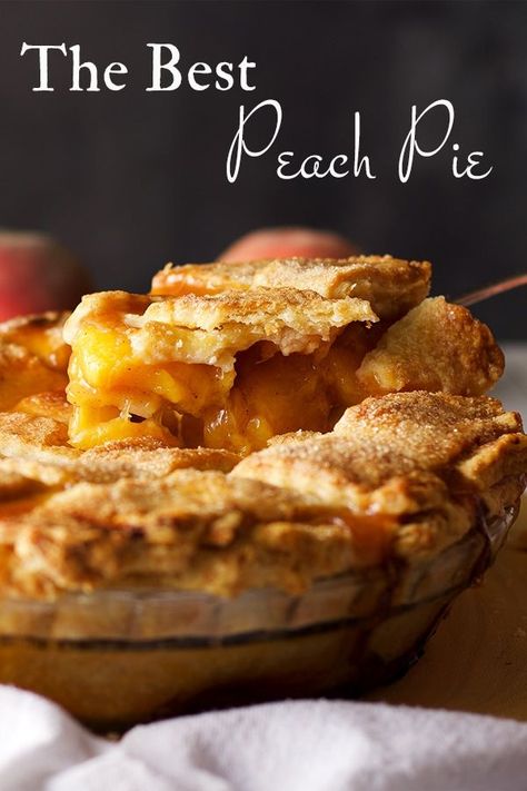 Best Peach Pie, Best Peach Pie Recipe, Homemade Peach Pie, Peach Pie Recipe, Fresh Peach Pie, Peach Pie Recipes, Easy Food Recipes, Peach Pie Filling, Peach Desserts