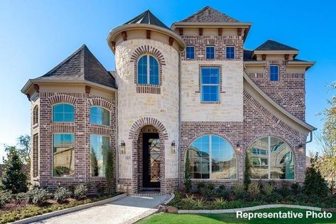 Plano Texas, Home Floor Plans, Door Upgrade, Beautiful Houses, Grand Homes, Custom Built Homes, White Brick, New Home Builders, Lake Forest