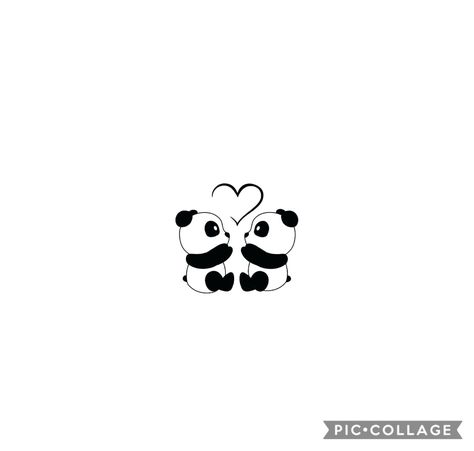 Two Panda Tattoo, Two Pandas Tattoo, Panda Finger Tattoo, Tiny Panda Tattoo, Panda Couple Tattoo, Panda Minimalist Tattoo, Mini Panda Tattoo, Small Panda Tattoo, Panda Tatoos