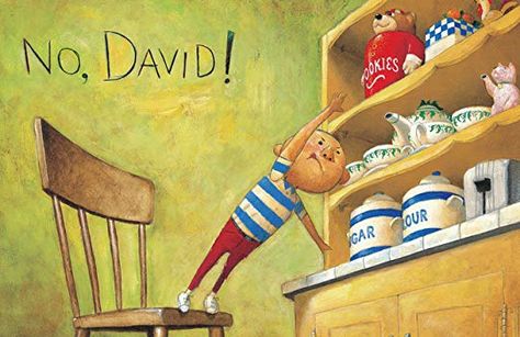 No David Book, 21st Birthday Gift Baskets, 21st Birthday Basket, Boyfriend 21st Birthday, No David, Guys 21st Birthday, David Shannon, Children's Book Characters, Old Children's Books