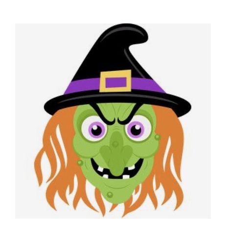 Witch Face Template Free Printable, Painted Witch Face, Witch Faces For Halloween, Drawings Of Witches, Witch Face Drawing, Pumpkin Witch Face, Juegos Halloween, Witches Face, Witch Faces