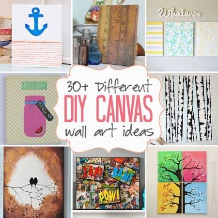 DIY Canvas Wall Art Ideas: 30+ canvas tutorials Canvas Wall Art Ideas, Diy Canvas Art Easy, Diy Home Decor For Apartments, Wall Art Tutorial, Wal Art, Decor Videos, Diy Canvas Wall Art, Wall Art Ideas, Easy Canvas Art