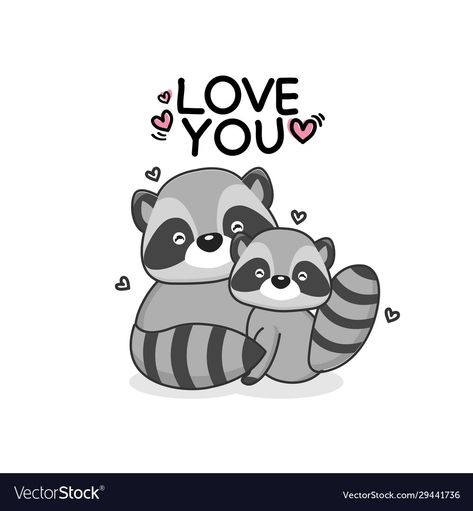 Raccoon Couple, Raccoon Hands, Hugging Drawing, Raccoon Drawing, Animal Hugs, Cute Hug, Animal Character, Cute Raccoon, Couple Drawings