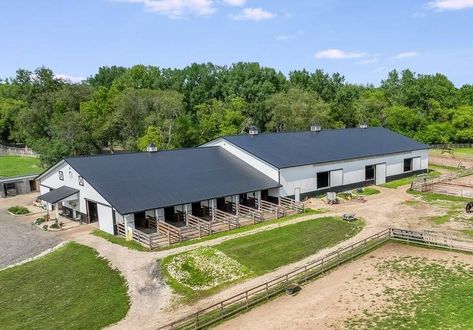 COMING SOON! 20 ACRE LUXURY HOME AND EQUESTRIAN FACILITY | Woodstock, McHenry County, Illinois | Horse Property | Hobby Farm | Country Property Barn With Indoor Arena, Indoor Horse Riding Arena, Equestrian Farm, Cabinets With Crown Molding, Equestrian Property, Stall Fronts, Country Property, 4 Season Room, Indoor Arena