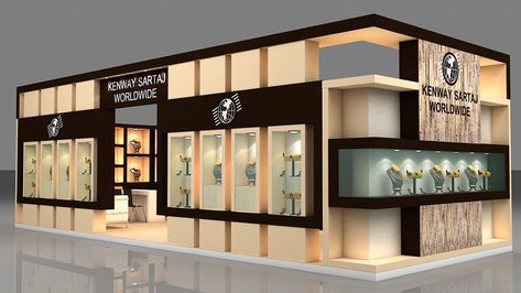 Jewelry Store Interior, Exhibition Stall Design, Architecture Exhibition, Jewelry Store Design, Interior Design Renderings, Jewellery Shop Design, Trade Show Booth Design, Bedroom Door Design, Exhibition Stall