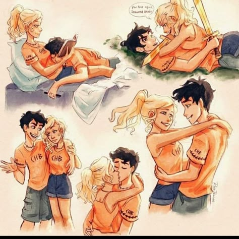 Percy X Annabeth, Sokka And Suki, Percabeth Fanart, Percabeth Fan Art, Percy Jackson Annabeth, Percy Jackson Drawings, Percy Jackson Annabeth Chase, Percy Annabeth, Percy Jackson Wallpaper