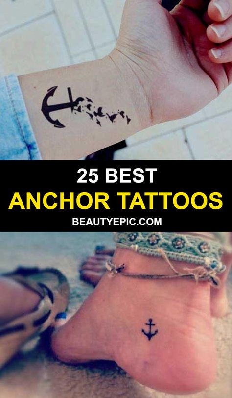 Ankle Anchor Tattoos For Women, Best Friend Tattoos Anchor, Tatoos Woman Anchor, Unique Anchor Tattoos For Women, Anchor Semi Colon Tattoos For Women, Nautical Memorial Tattoo, Wrist Anchor Tattoo, Woman Anchor Tattoo, Cruise Inspired Tattoos