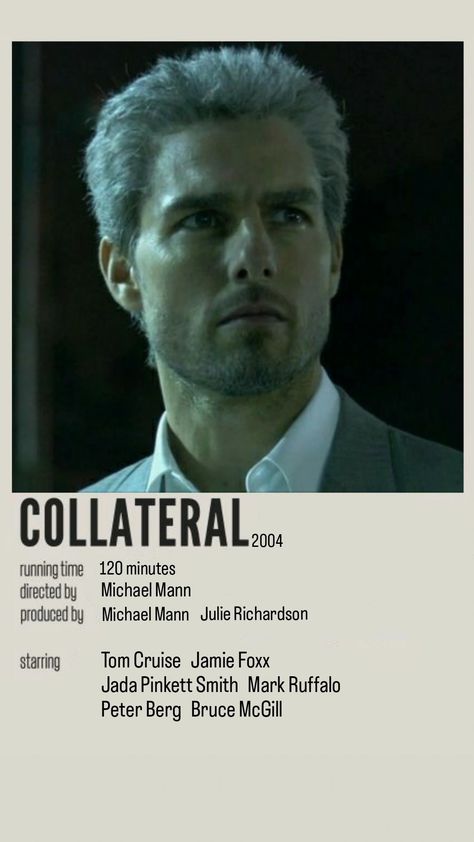 Collateral Movie Poster, Collateral Movie Tom Cruise, Tom Cruise Collateral, Collateral Movie, Tommy Boy Movie, Owls Wallpaper, Netflix Hacks, Tom Cruise Movies, Cute Owls Wallpaper