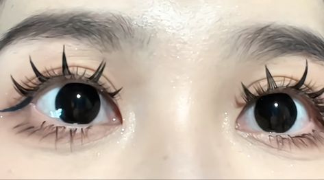 my new look ♡ Doll Eyes Aesthetic, Spy Girl, Girly Makeup, Chinese Aesthetic, Doll Eye Makeup, Doe Eyes, Types Of Makeup, Asian Eyes, Dope Makeup