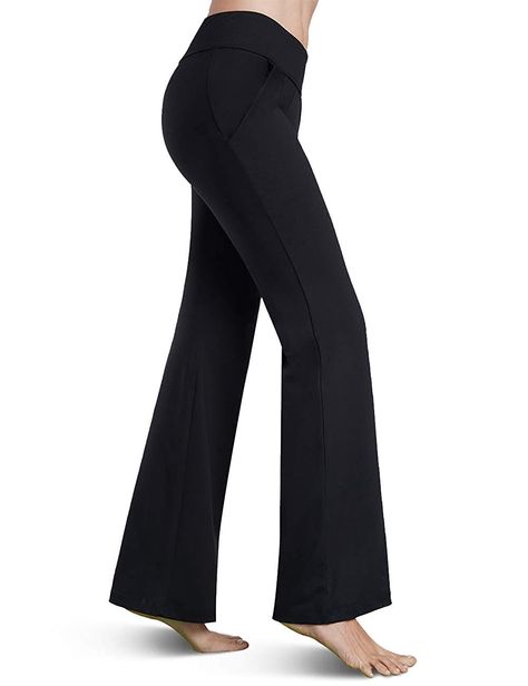 Balleay Art Bootcut Yoga Pants with Pockets for Women Flare Work Pants Tummy Control, Stretch Workout Long Bootleg Pants -- Check this awesome product by going to the link at the image. (This is an affiliate link) Flare Work Pants, Bootleg Pants, Stretch Workout, Dress Yoga Pants, Yoga Dress, Yoga Pants With Pockets, Tall Dresses, Yoga Pants Outfit, Maxi Dress Cocktail