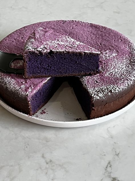 Filipino Ube Dessert, Ube Tres Leches Cake, Ube Condensed Milk Recipe, Mochi Cake Recipe, Vanilla Mochi, Ube Mochi, Asian Baking, Vegan Condensed Milk, Sweet Potato Powder