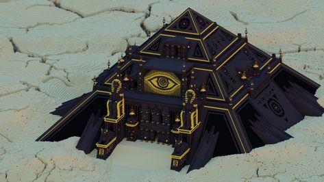 I Transformed The Desert Temple - Minecraft Minecraft Epic Builds, Minecraft Pyramid, Minecraft Temple, Desert Temple, Minecraft Forge, Minecraft Structures, Bangunan Minecraft, Minecraft Modern, Cool Minecraft Creations