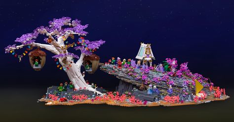 Lego Fantasy Moc, Lego Fairy, Lego Tree, Lego Elves, Lego Army, Amazing Lego Creations, Lego Craft, Lego Creative, Lego Castle