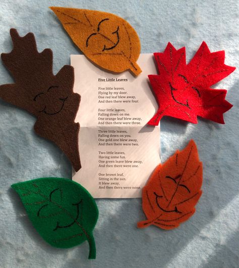 Fall Felt Stories, Fall Circle Time Activities For Toddlers, Leaf Circle Time Activities, Fall Circle Time Activities Preschool, Leaf Activities For Toddlers, Felt Activities, Autumn Preschool Theme, Flannel Stories, Preschool Music Activities