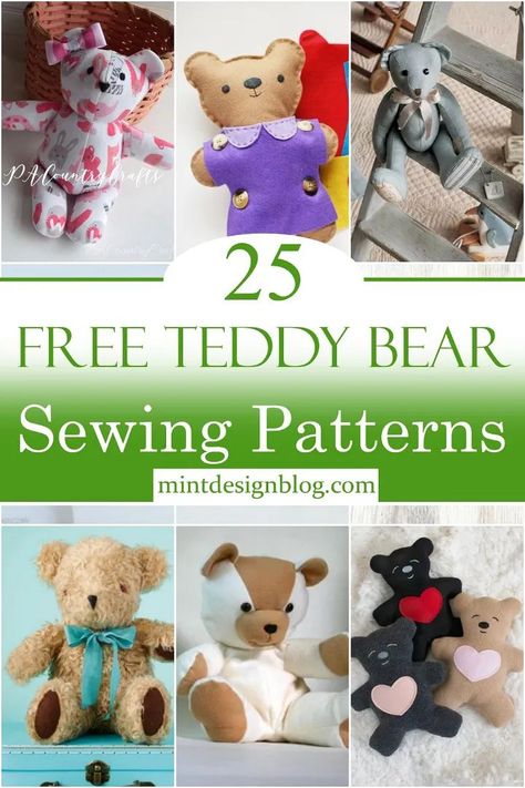 Free Teddy Bear Patterns, Bear Patterns Free Sewing, Memory Bears Pattern Free, Bear Patterns Sewing, Teddy Bear Patterns, Teddy Bear Crafts, Teddy Bear Patterns Free, Diy Teddy Bear, Memory Bears Pattern