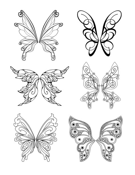 Fairy Wings Drawing, Fairy Wing Tattoos, Petit Tattoo, All Crafts, Fairy Drawings, Muster Tattoos, Wings Drawing, Butterfly Tattoos, Fairy Tattoo