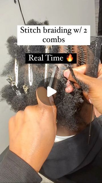 Phoenix Stitch Braider + Instructor on Instagram: "I can stitch braids w/ 2 combs because of the way I hold my hands while I braid 🔑 everybody don’t braid underhand so everybody can’t hold both combs simultaneously 🚨  #lovedbyloni #stitch #phoenixbraider #azbraider #tempebraider #muslimhairstylist #blackownedbusiness #gofundme #miamihairstylist #houstonhairstylist #phoenixhairstylist #amazonfinds #mensbraids #manbun #cornrowstyles #6braids #zizgzagbraids #explore #boxbraids #knotlessbraids #braidinspo #braidideas #nycbraider" How To Braid Black Mens Hair, Easy Stitch Braids, Diy Stitch Braids, Quick Braid Styles Black Hair Simple, How To Do Stitch Braids Step By Step, How To Braid Mens Hair, Stitch Braid Tutorial, 6 Stitch Braids Men, Stitch Braids With Design Men