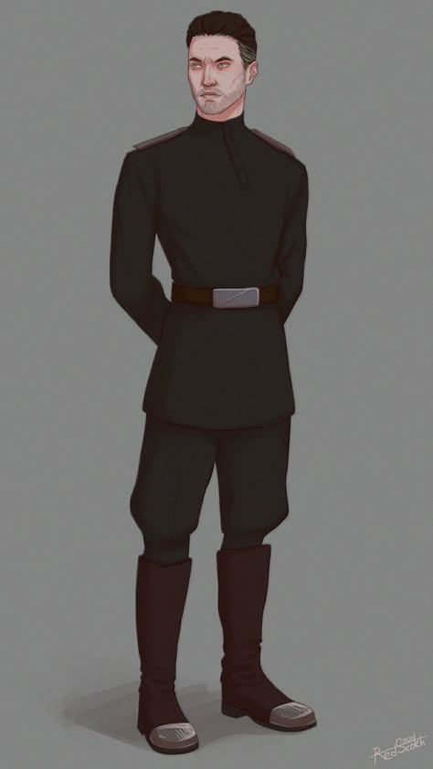 Star Wars Noble Character Art, Officer Uniform Design, Star Wars Politician, Imperial Uniform Star Wars, Sci Fi Formal Wear, Sci Fi Uniform Concept, Imperial Officer Art, Imperial Officer Star Wars, Star Wars Imperial Officer