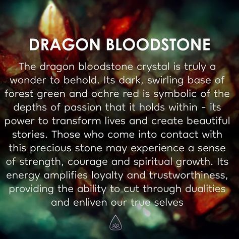 Unleash the primal strength of Dragon Bloodstone. This powerful gem combines the grounding properties of green jasper with the rejuvenating energy of red hematite. Channel your inner warrior and conquer any challenge with Dragon Bloodstone by your side. 🐉💚 . . . . . . . . #DragonBloodstone #InnerStrength #Grounding #Rejuvenation#tarotwithrama#tarot#otphicstones#crystals Dragon Bloodstone Meaning, Dragons Blood Crystal Meaning, Birthstones Chart, Witch Stones, Dragon Bloodstone, Dragon Stone, Blood Stone, Dragon Blood, Inner Warrior