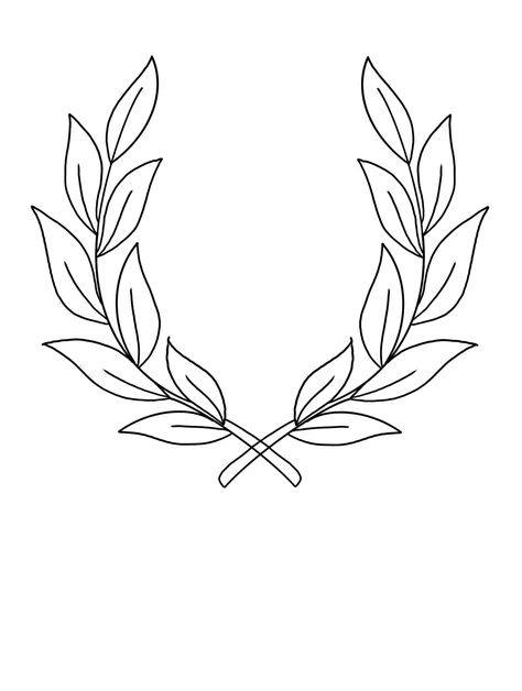 Laurel Wreath Tattoo, Wreath Tattoo, Greek Symbol, Tattoo Design Book, Tattoo Outline, Design Book, Laurel Wreath, Tattoo Drawings, Holiday Ideas