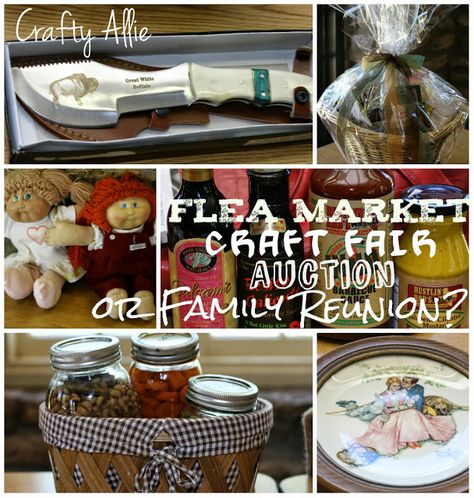 Family Reunion Auction Family Reunion Auction Ideas, Flea Market Crafts, Auction Ideas, Reunion Ideas, Diy Tray, Perfume Tray, Craft Fair, Family Reunion, Flea Market