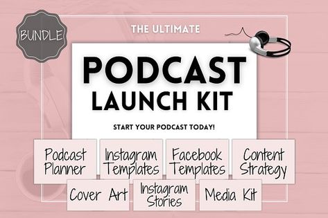 Podcast Marketing Social Media, Podcast Media Kit, Podcast Thumbnail Ideas, Podcast Launch Party, Podcast Cover Ideas, Podcast Room Ideas, Podcast Social Media, Podcast Room, Podcast Planner