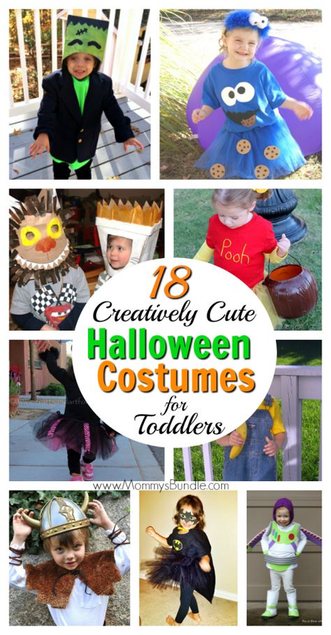 The CUTEST (and super creative) DIY Halloween costumes for toddlers (boys and girls)! Such easy ideas to make the holiday even more fun for kids! Cute Homemade Halloween Costumes, Best Toddler Halloween Costumes, Halloween Costumes For Toddlers, Cute Toddler Halloween Costumes, Costumes For Toddlers, Costumes Homemade, Unique Toddler Halloween Costumes, Zombie Costumes, Painting Tattoos