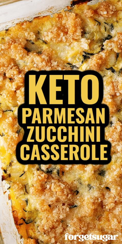 This Keto Zucchini Casserole is cheesy, buttery, and packed with low carb zucchini! If you're looking for your next favorite keto casserole recipe, give this one a try. Can be served as a side dish or main meal! No Carb Side Dishes For Bbq, Low Carb Italian Side Dishes, Healthy Sides For Diabetics, Squash And Zucchini Recipes Casserole Low Carb, Keto Zucchini Side Dish Recipes, Low Carb Recipes With Zucchini, Keto For Two People, Squash And Zucchini Side Dish, Low Carb Zucchini Recipes Side Dishes