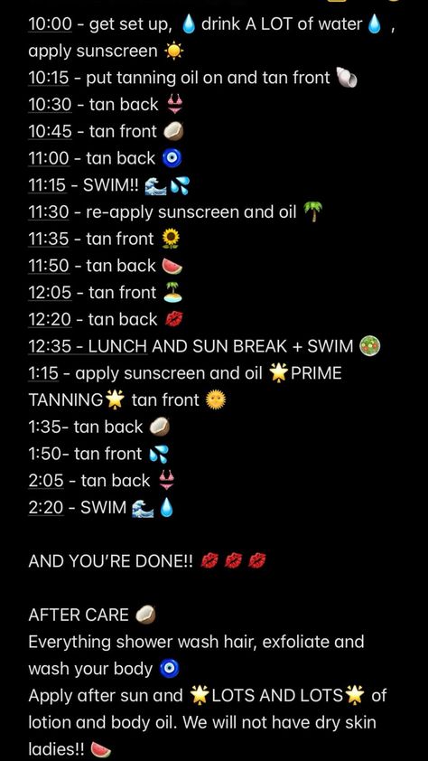 SUN TANNING!! 👙🌞🌴 Tanning Routine Uv 7, Ultimate Tanning Routine, How To Tan When You Dont Tan, How To Even Out Tan Lines, After Tanning Routine, Perfect Tanning Routine, How To Tan Without Tanning Lotion, What To Do While Tanning, Tanning Routine No Swimming