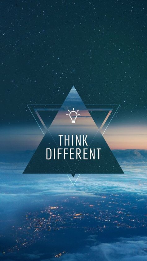 Think Different Wallpaper, Different Wallpaper, Think Different, Positive Wallpapers, Inspirational Quotes Wallpapers, Motivational Quotes Wallpaper, Quotes Wallpapers, Astuces Diy, Inspiring Words