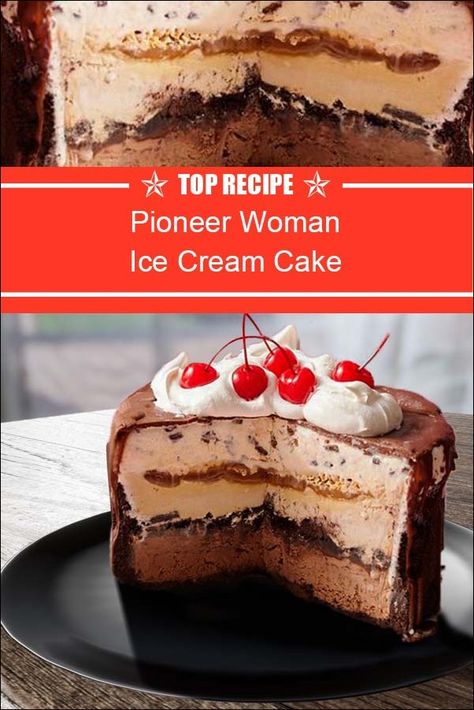 Pioneer Woman Ice Cream Cake Pioneer Woman Ice Cream Recipes, Pioneer Woman Ice Box Cake, Ice Cream Pie Recipes Pioneer Woman, Pioneer Woman Ice Cream Cake, No Churn Spumoni Ice Cream Pioneer Woman, Pioneer Woman Ice Cream, Pioneer Woman Waffle Cone Ice Cream Pie, Best Ice Cream Cake, Easy Ice Cream Cake