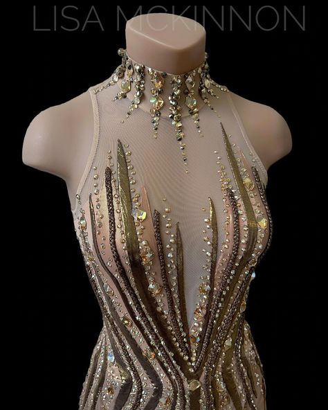 ✨✨✨Golden details of my Custom Dress for @milly.murdock ✨✨✨ ~ #lisamckinnon #customlisamckinnon #lisamckinnondesigns #custom #costume… | Instagram Lisa Mckinnon, Kaori Sakamoto, Rhinestone Outfit, Dance Competition Dress, Lyrical Costumes, Bollywood Dress, Crystals Beads, Fashion Design Collection, Competition Dress