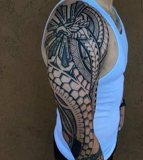 Instagram Filipino Tattoo Ideas, Shoulder Tattoo Men, Filipino Tattoo, Samoan Tattoos, Shoulder Tats, Mexican Tattoo, Filipino Tattoos, Native Tattoos, Maori Tattoos