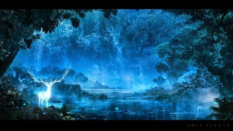 Digital Painting In Photoshop, Amazing Digital Art, Painting In Photoshop, Forest Mural, Arte 8 Bits, Fantasy Background, Forest Background, Scenery Background, Forest Illustration