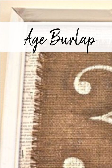 Burlap Art, Burlap Signs, Burlap Rug, Burlap Projects, Painting Burlap, Sponge Painting, Diy Burlap, Printing On Burlap, Burlap Crafts