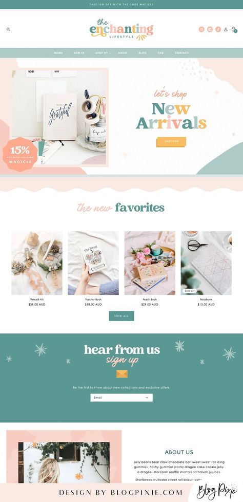 Shopify website design template Background Website Design, Colorful Boutique, Shopify Blog, Template Pastel, Website Design Inspiration Business, Website Design Shopify, Free Business Logo, Best Website Templates, Template Cute