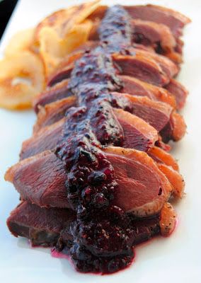 Weston Products Blog: Smoked Wild Goose Breasts with Roasted Pears and Blueberry Sauce Goose Breast Recipe, Smoked Goose, Roasted Pears, Goose Recipes, Roasted Pear, Wild Goose, Blueberry Sauce, Wild Game Recipes, Venison Recipes