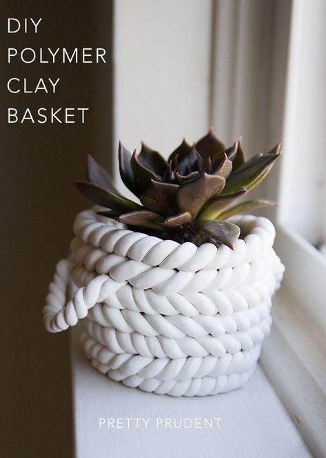 The Beginner’s Guide to Crafting with Clay: Polymer Clay Baskets Crafts Simple, Basket Crafts, Diy Snowman, Mason Jar Crafts Diy, Sell Diy, Clay Polymer, Diy Basket, Diy Pottery, Snowman Crafts