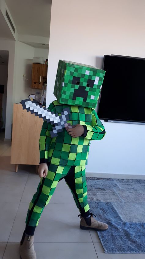 Minecraft costume Minecraft Costumes, Halloween 2023, Holidays And Events, Minecraft, Holidays, Halloween