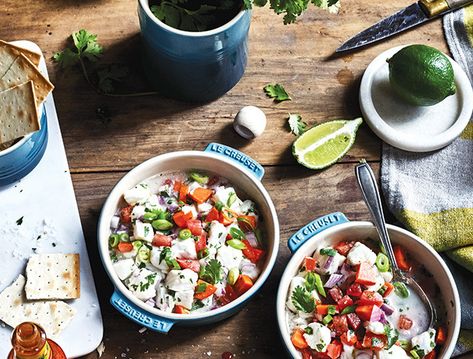 Peruvian Seafood, How To Make Ceviche, Creuset Recipes, Le Creuset Recipes, Authentic Mexican Recipes, Ceviche Recipe, Tapas Dishes, Shrimp Recipes Healthy, Hello Fresh Recipes