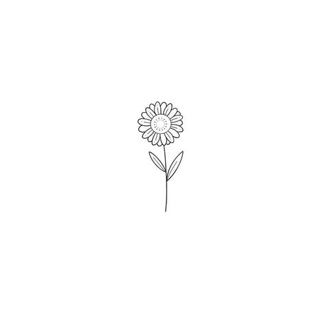 Sunflower Tattoo Stencil Simple, Small Outline Tattoos For Women, Sunflower Tattoo Matching, Ankle Sunflower Tattoo, Sunflower Minimalist Tattoo, Sunflower Tattoo Design For Women, Simple Sunflower Tattoo Outline, Sunflower Outline Tattoo, Minimal Sunflower Tattoo