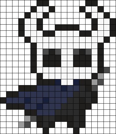 Hollow Knight Perler Beads, Demon Pixel Art, Doom Scrolling, Pixel Art Templates, Art Templates, Pattern Maker, Hama Bead, Beads Ideas, Kandi Patterns