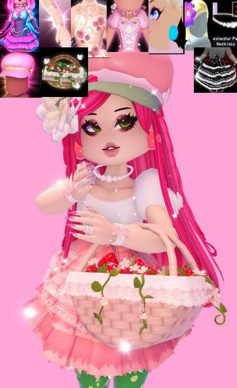 Royal High Swimsuit, Royale High Princess Peach, Food Outfits Royale High, Alien Invasion Royal High, Strawberry Shortcake Royale High Outfit, Video Game Character Royale High, Steampunk Set Royale High, Safari Royale High, Autumn Stroll Royal High